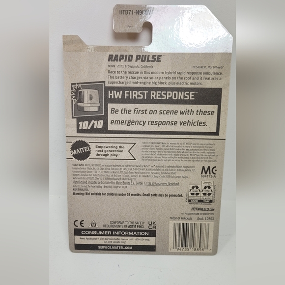 Rapid Pulse Toy Car - Red and White - Picture 5 of 6